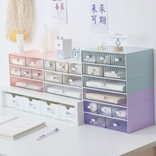 Customizable Storage System, Innovative Stackable Organizer Drawers for Multi-purpose Use, Waterproof Plastic, Suitable for Small Items Storage in Var 2