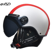 Helmzubehör Retro-Motorradhelme mit Harley-Motiv, rot 3