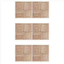 8Pcs Wood Carved Applique Onlay for Cabinet Door Furniture Decoration