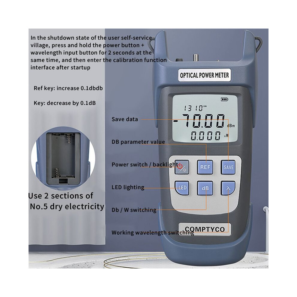 Optical Power Meter With Fc/Sc Adapter(Opm -70 -+10Dbm) 4853097771256