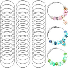 45Pcs Snake Charm Bracelet Set Expandable Bangle Bracelets