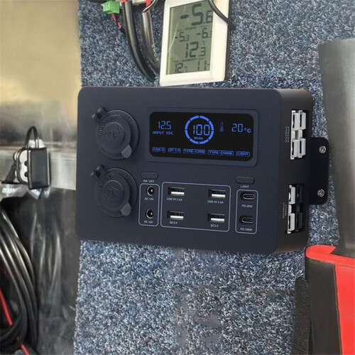 Portable Control Hub with LED Lights Adapter Mini Power Box A 2