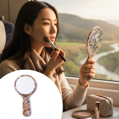 Small Handheld Acetate Mirror For Precise Cosmetic-SS3 AA 2