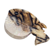 Klauenklammer aus Acetat, Clownfisch-Wal-Design,-Kugelfisch