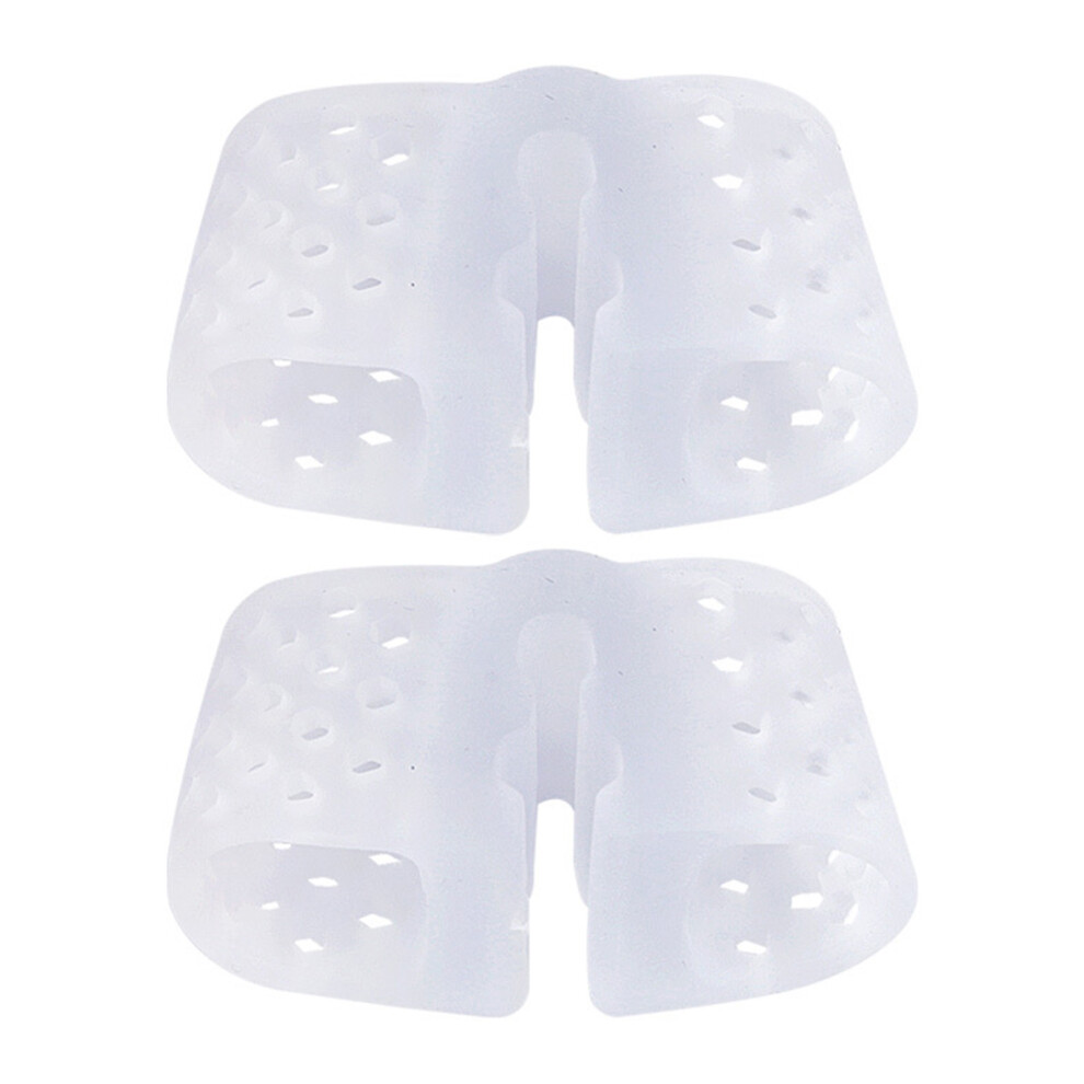 Big Toe Spacers,2 Rings Toe Separator for-Transparent color os