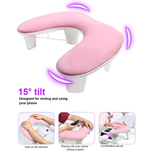 Ergonomisches U-förmiges Nail Art-Weiß 1