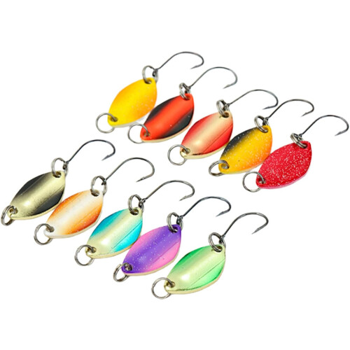 Spoon Lure Casting Spinner With Sequined Hard Baits, Single Hook Fishing Equipment 1