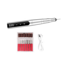Rechargeable Nails Drill 35000rpm Electric Nails Drill-Silver