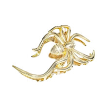 Freundliche Metall-Haarspange, sichere Frisurenlösung für-Gold