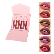 Fashion Lip Glosses Collection 6 Colors Full Coverage-SYTLE A