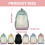 Aesthetic Girl's Simple Rucksack Latptop Backpack Book-Black 4