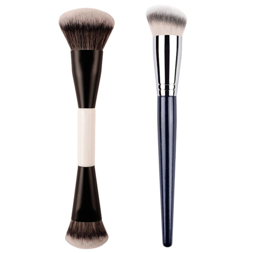 Double Head Concealer Blush Brush Soft Bristles-double head 1