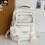 Aesthetic Backpack Large Capacity Backpack School-light green 4