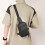 Man Shoulder Backpack Hiking Chest Bag Slings Bag-leather blue 7
