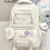 Aesthetic Backpack Casual Daypacks Travel Backpack-Yellow 5