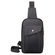 Shoulder Backpack for Mans Chest Bag Slings Bag-Film black