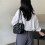 Elegant Shoulder Bag PU Leather Satchel Versatile Casual-Silver 7