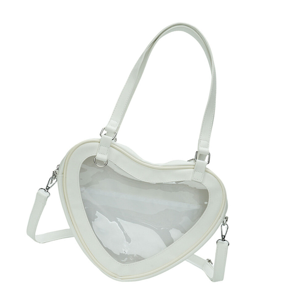 Japanese School Girl Women Heart Shape Cute Itabag with-White-image-OPC-PNJZVX7-NEW