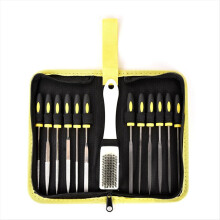 13PCS Needle Files Set,6 Diamond Files & 6 Steel F