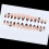 French Tip False Nail Fall Flower Engraved Print ABS Long 4