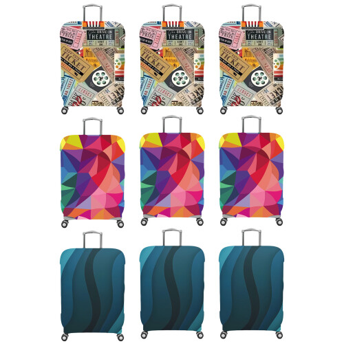Suitcase Protective Cover Dustproof-five colored gemston S 2