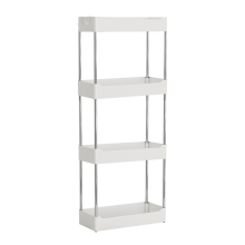Carrello portaoggetti sottile per soluzioni salvaspazio, design moderno e semplice per bagno, studio, soggiorno, cucina, bar, scrivania, balcone, fai