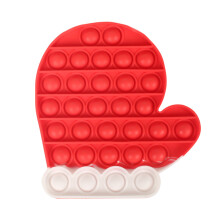 Cadeautjes voor in de kerstsok, stressverlichtende sensorische popper met kerst-fidget-pop-it-speeltjes, eenvoudig en leuk spel, lichtgewicht en
