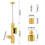 HVAC Valve Core Removal Tool, Remover with Cores, 3