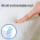 Washable Bath Pillow With Suction Cups Bath Tub Pillows-White 7