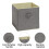 Versatile Home Storage Solutions, Space-saving Storage Cubes With Stylish Fabric, Heavy-duty Polypropylene Material, Cardboard Support, Easy Carrying 3