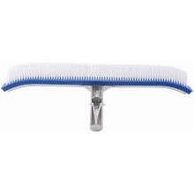 Cepillo para piscinas con cabezal de cerdas de nailon de alta densidad y mango de plástico ABS, cepillo de limpieza de 45 cm (18 pulgadas) para