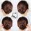 Breathable Invisible Hair Net Elastic Caps for-50cm bulk black 3