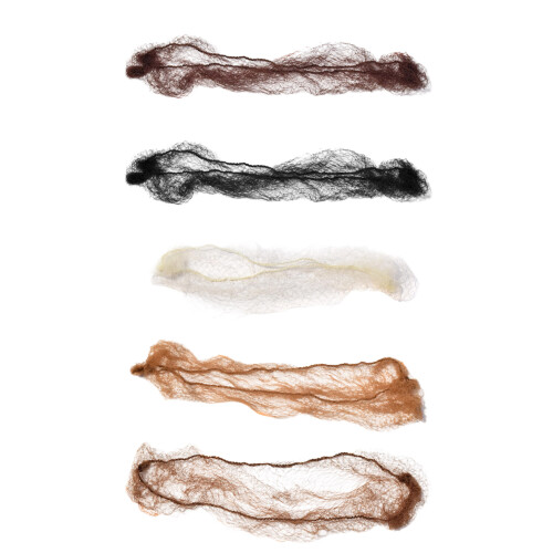 Breathable Invisible Hair Net Elastic Caps for-50cm bulk black 1