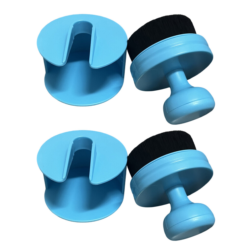 Car Wash Brush Quick Drying Tire Shine Applicator- Sky Blue 7754000866595