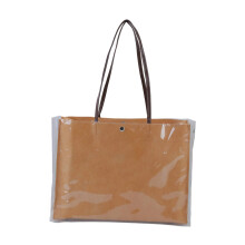 Simple Shoulder Bag for Women Handbag Shopping Bag Large-Khaki