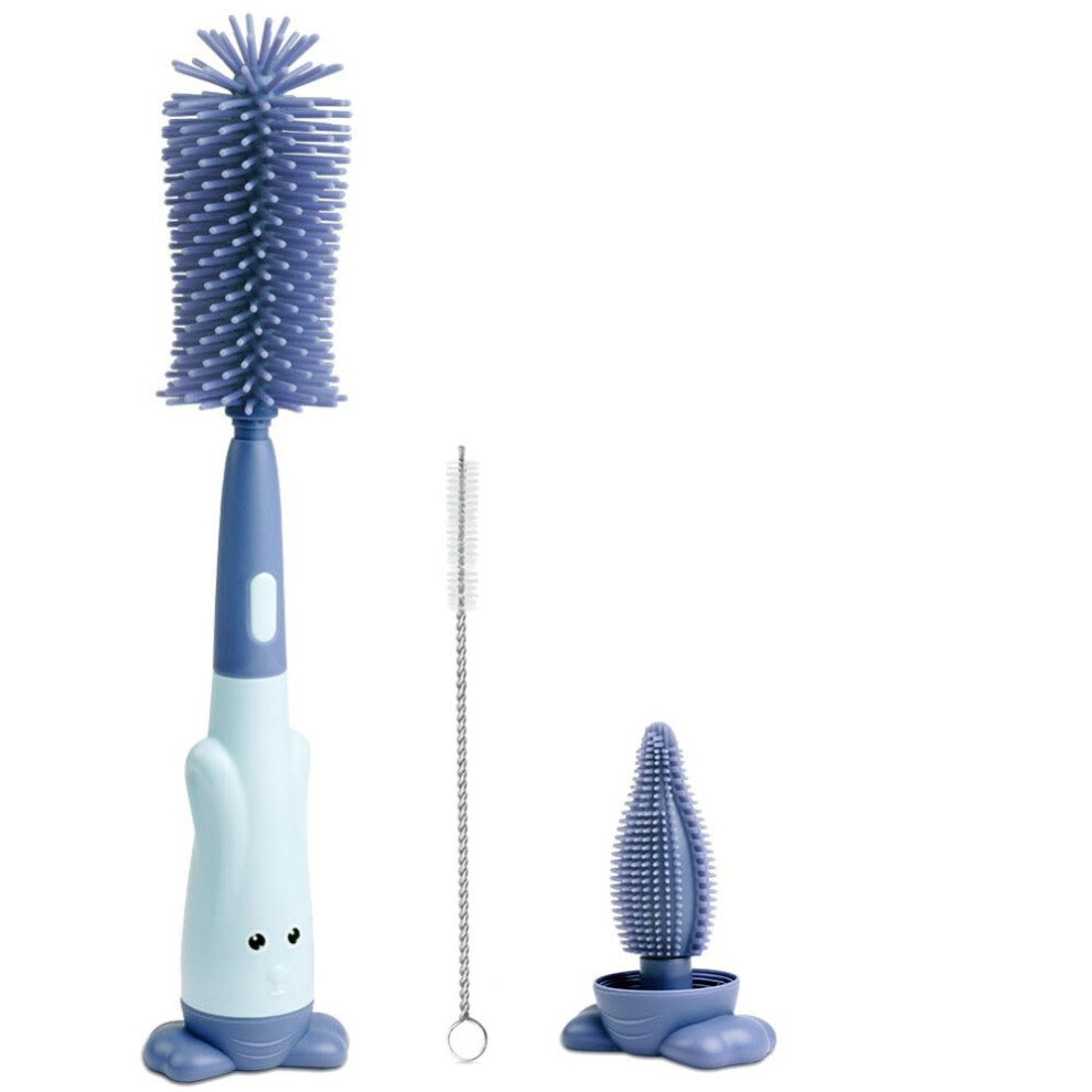 Hygiene at Your Fingertips, Multifunctional Cleaning Brush, Nipple Cleaner for Precise Cleaning, Silicone Bottle Brush, Ensuring Safe and Hygienic Fee