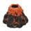 Aquarium-Vulkan-Ornament-Kit, lebensechte 13