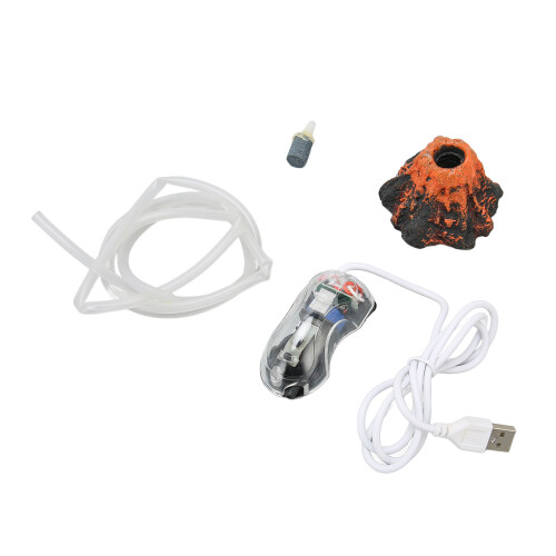 Aquarium-Vulkan-Ornament-Kit, lebensechte 2