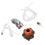 Aquarium-Vulkan-Ornament-Kit, lebensechte 5