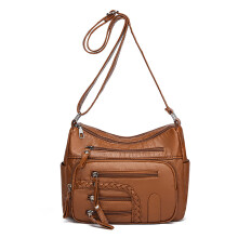 Schoudertas voor dames Trendy tas Crossbodytas met-Bruin