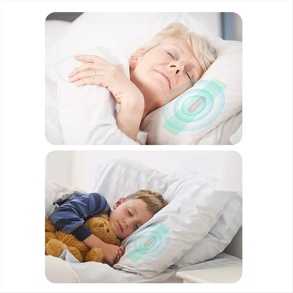 Exogio White Bone Conduction Speaker Under Pillow Bluetooth Sleep Aid Sound Box Noise Machine Support Tf Card Timed Shutdow