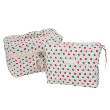 3-delige compacte en ruime make-uptas met toilettasjesset voor-D