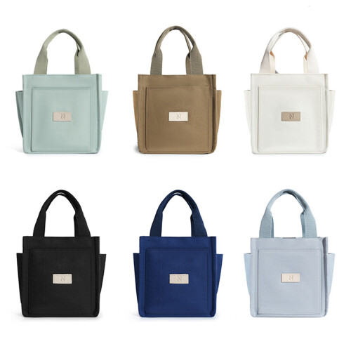 Compacte canvas tas Grote handtas Gemakkelijk mee te-Koffie 1