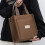 Compacte canvas tas Grote handtas Gemakkelijk mee te-Koffie 5