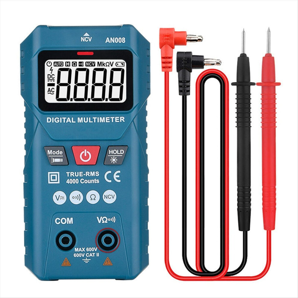 Mini Digital Multimeter Ac Voltage 600V Smart Multimetro Auto Range Meter Ncv Ohm Test Profesional Electrician Tester 4852902560887