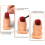 Silicone Pedicure Practice Toes With Natural Texture-Style 1 2