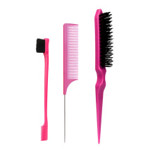 3-delige universele haargereedschapset met-roze rood