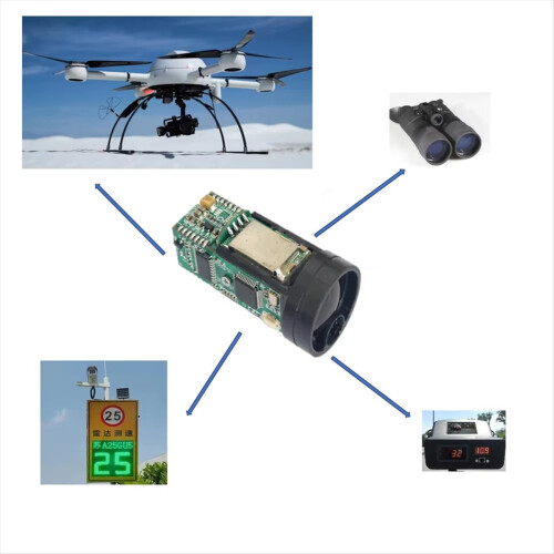 1200m Long Range UART Module Laser Ranging Speed Sensor Serial Finder TTL Level for Drone Industrial Development 1