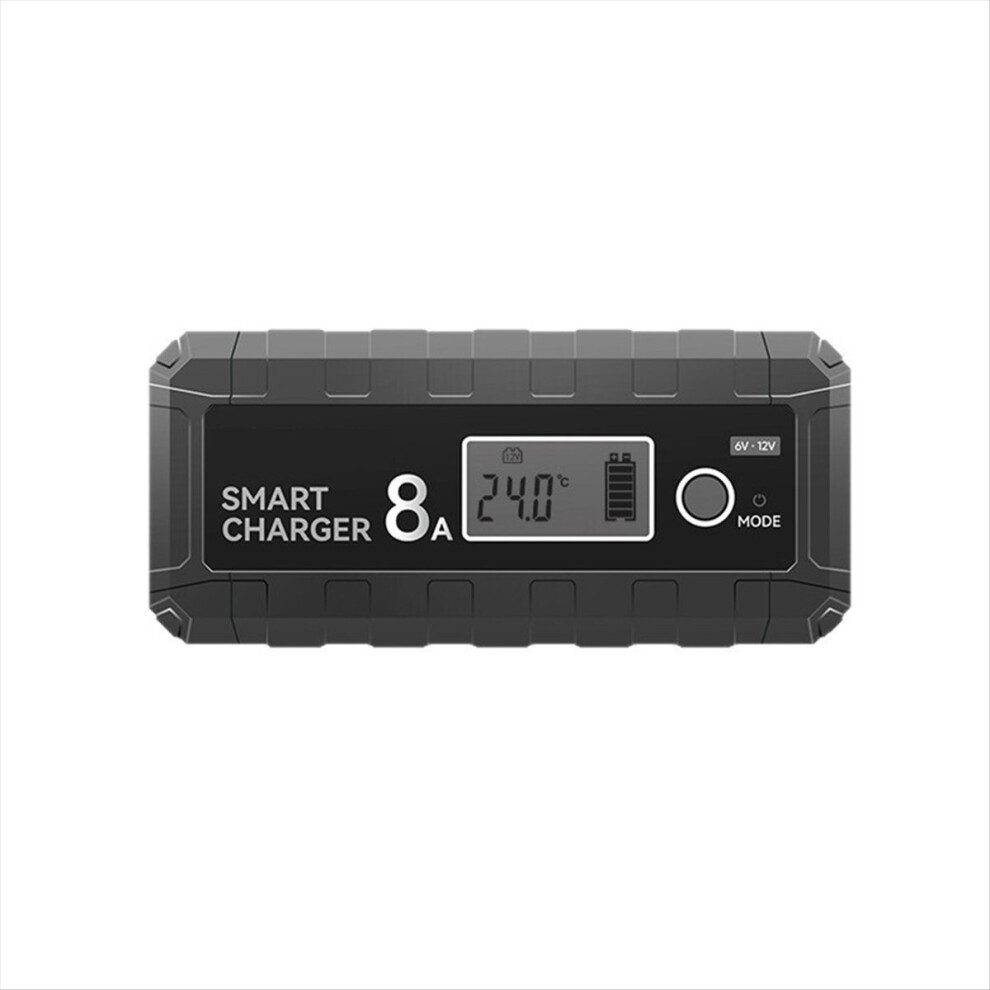 Photos - Car Service Station Equipment 6V 12V 12.8V.8AMP Smart Autos Charger LCD Display for Car Motorcycle Lithium Riron Phosphate Battery 4AH-100AHE EU Plug