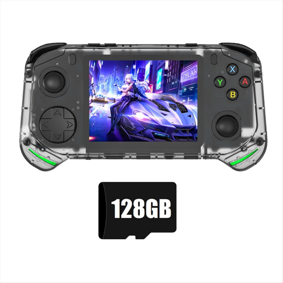 Rx6h Retro Handheld Video Game Console 128Gb 20000+Games 3.5Inch Ips Screen Linux Pocket Player Supports 20+ Emulators A Black 4852710021983